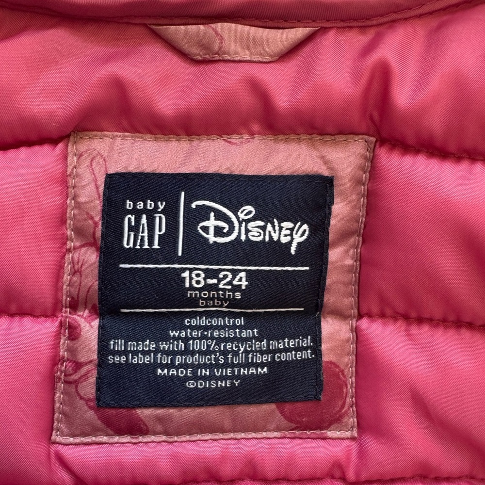 babyGap × Disney Minnie Mouse ColdControl Puffer
Jacket Coat Size 18-24 months - Picture 4 of 7